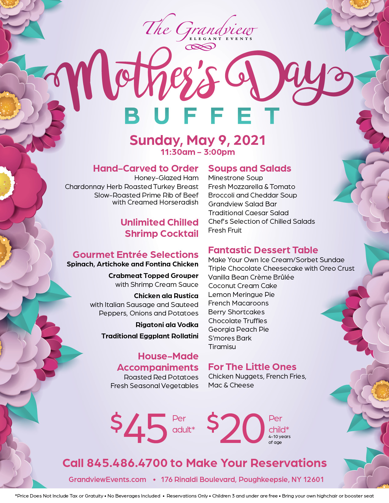 Mother’s Day Buffet The Grandview