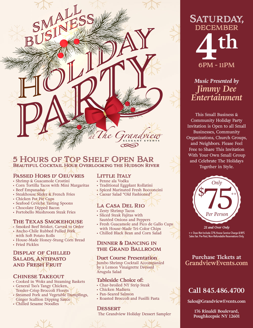 Community Small Business Holiday Party Poughkeepsie