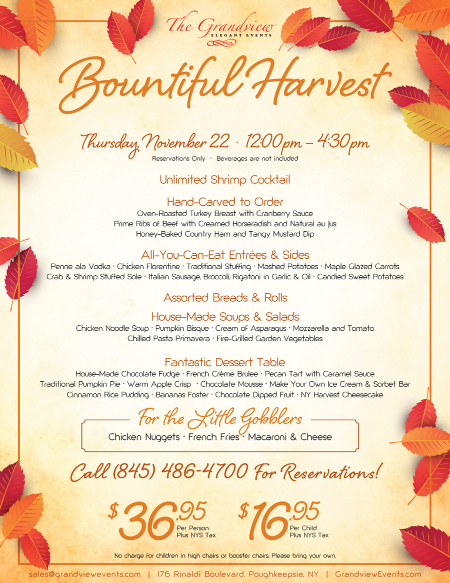 The Grandview's Bountiful Harvest Thanksgiving Buffet 2018