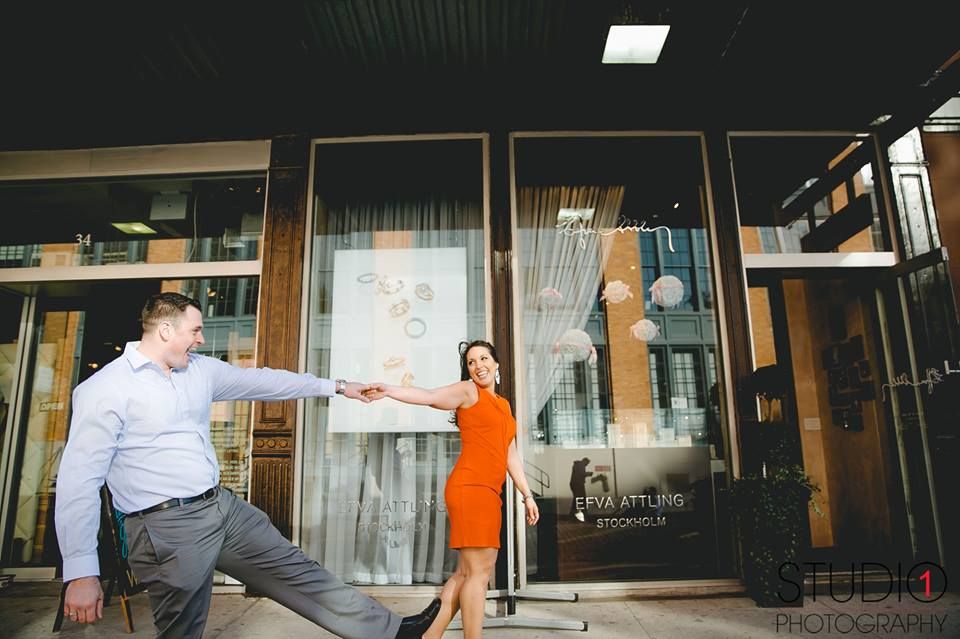 Photo of Lindsay & John’s Engagement session, married at The Grandview on April 23rd from Studio 1 Photography