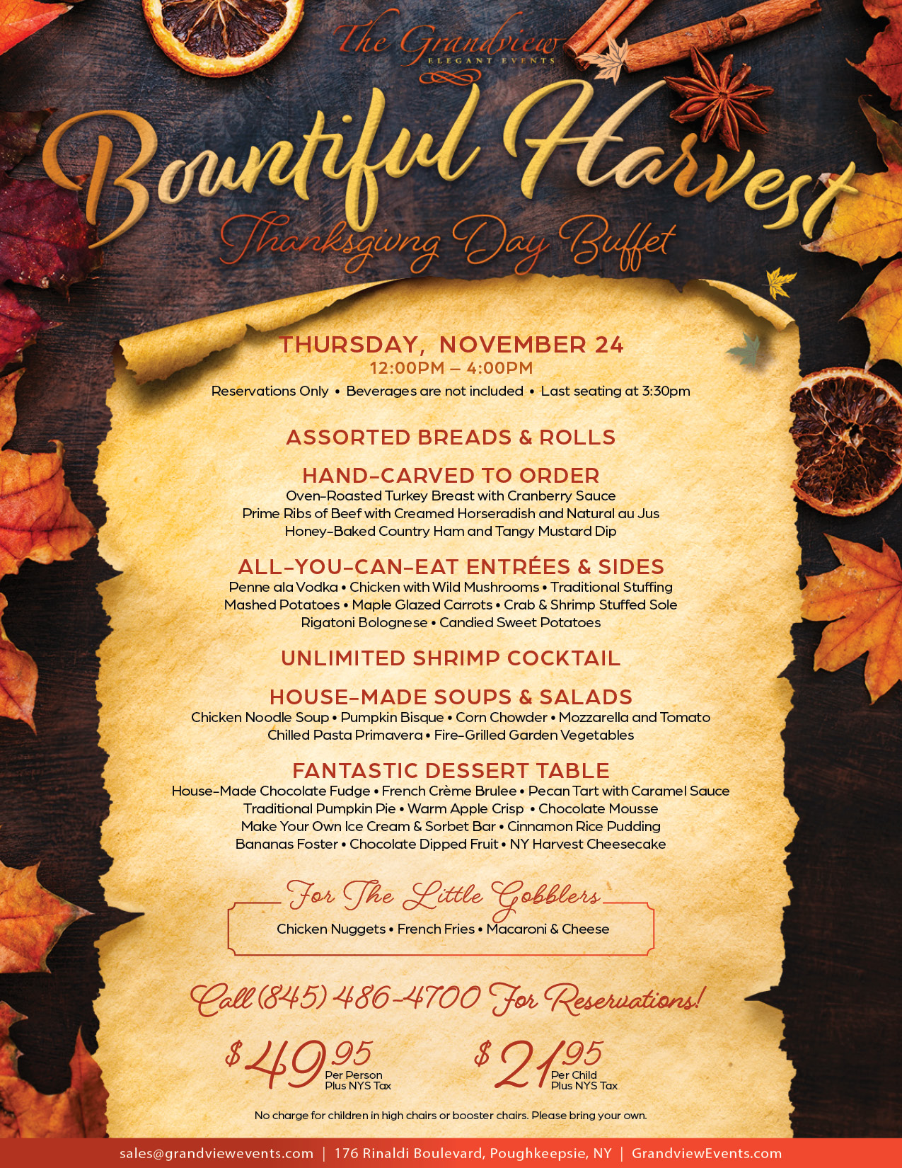 Thanksgiving Day Buffet - The Grandview