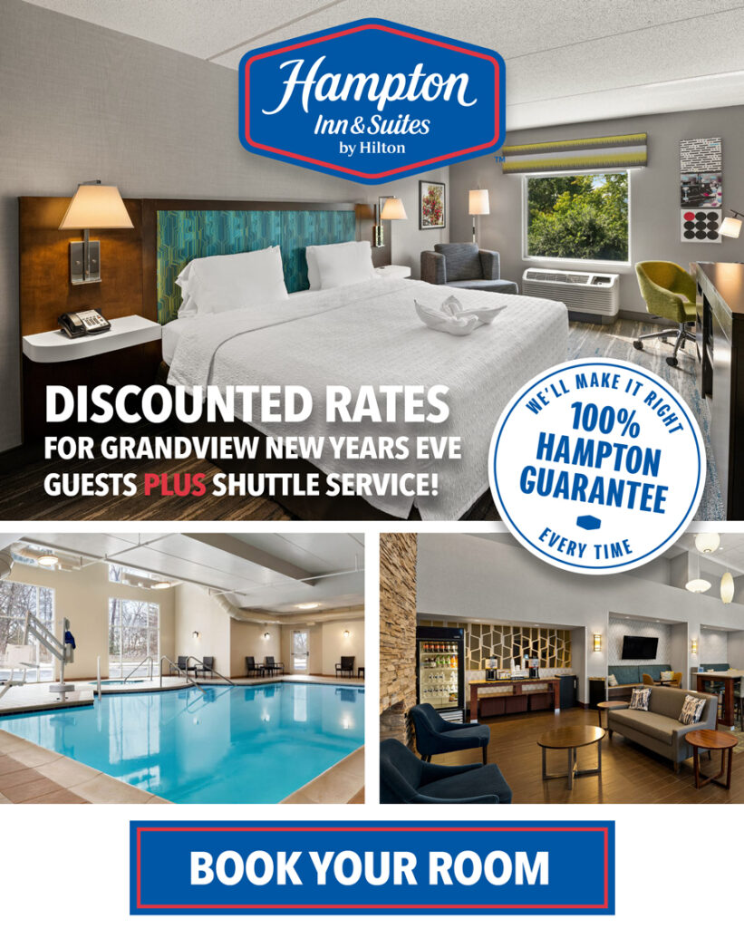 Discounted rates for Grandview New Year's Eve Guests at the Hampton Inn & Suites